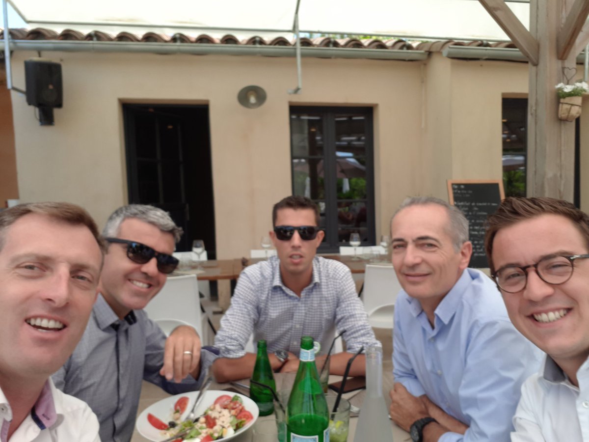 PascalMouysset's tweet photo. Business lunch in #masducheval with our partner #quadria  tks @RomainGarrido1 @alizesemelali @VasicAlex https://t.co/nYwaajLaZv