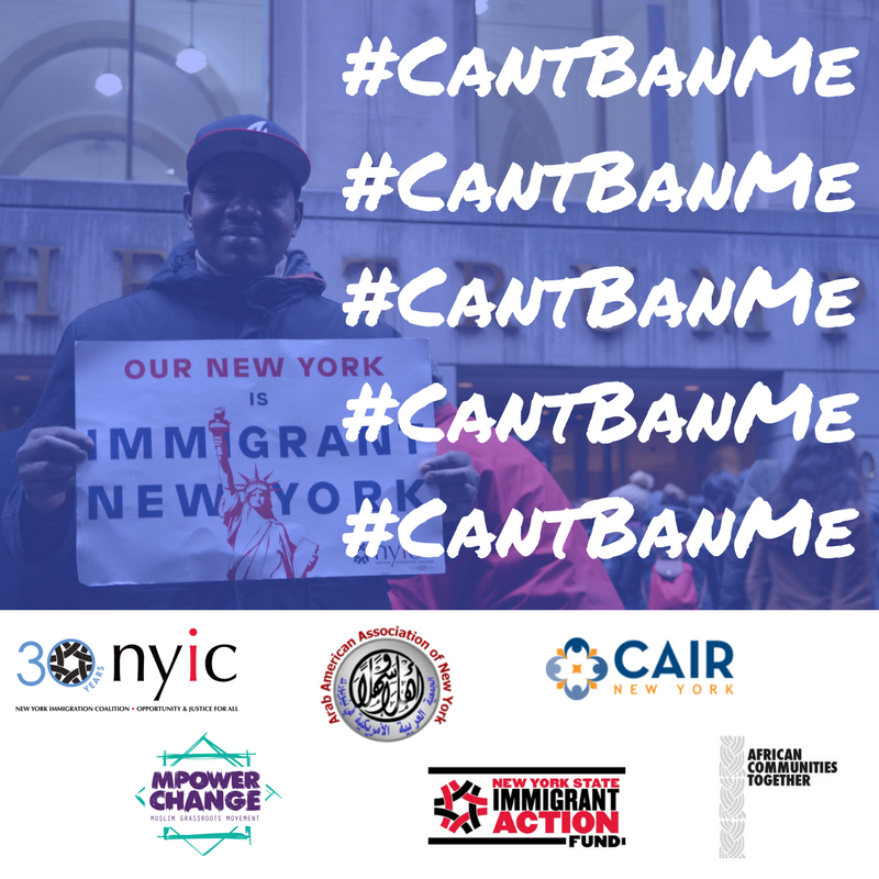 AfricansUS's tweet photo. No hate, no fear, refugees are welcome here! #CantBanMe https://t.co/ROTeKDrm5f