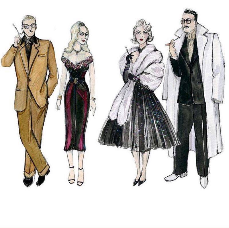 RomanHolidayBwy's tweet photo. Look at these marvelous @RomanHolidayBwy costume renderings by Tony Award-winner Catherine Zuber, from @shnsf. #GonnaBeAHoliday https://t.co/YzRFQU7i36