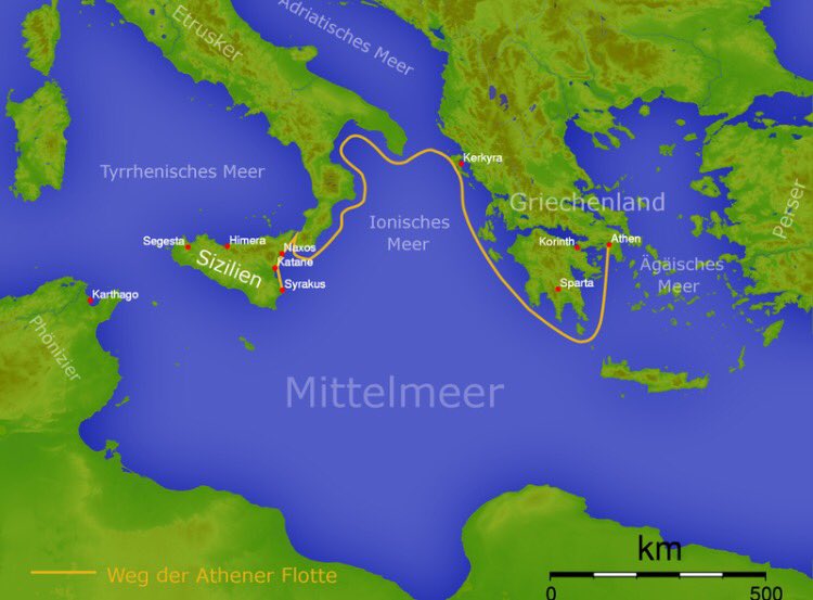 chickfapetition's tweet photo. Here is the path of the tragic Sicilian Expedition #ucfworld #wohallstars https://t.co/LKOtsuNjX4