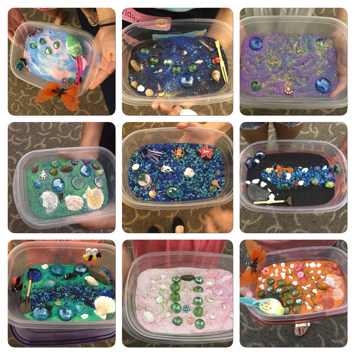 CityofLaVista's tweet image. Tweens &amp;amp; teens gathered at the La Vista Public Library on Wednesday to make their own zen or fairy gardens, shown here. #CreateAtYourLibrary