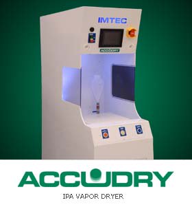 IPA Vapor Dryer - Great for delicate substrates, no moving parts, elimination of spin drying reduces wafer breakage imtecacculine.com/ipa-vapor-drye…
