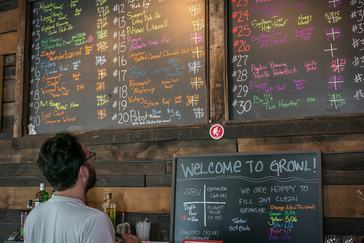 GrowlColumbus's tweet photo. Decisions, decisions. We have 40 great beers, including @RogueAles and @AnchorBrewing X-mas beers for our X-mas in July celebration! https://t.co/Ax4xhnRTf4