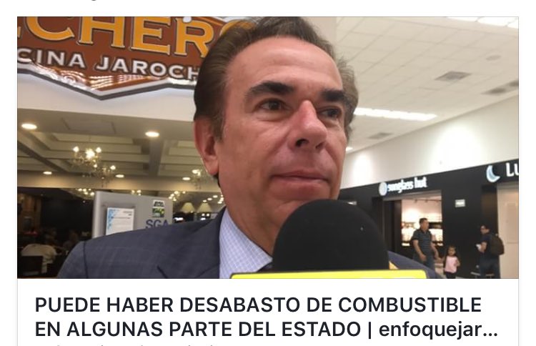 EnfoqueJarocho's tweet photo. PUEDE HABER DESABASTO DE COMBUSTIBLE EN ALGUNAS PARTE DEL ESTADO
https://t.co/NHOJEe1qEa https://t.co/edoAcDApyd