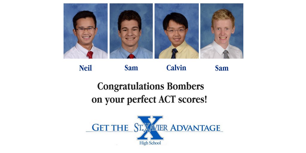 stxinfo's tweet photo. Congratulations to our four seniors who scored a perfect 36 on the ACT! #BomberPride #WeAreStX https://t.co/VSBsCIstmm
