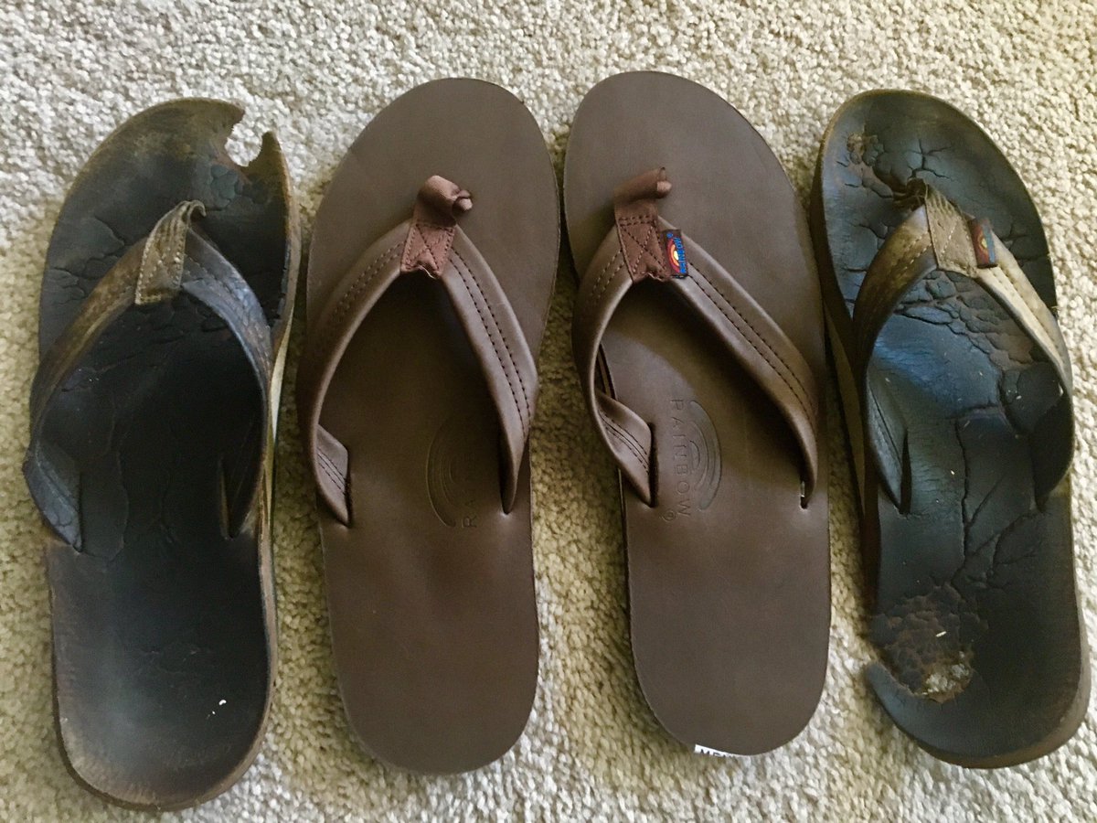 Fulli_Bass's tweet photo. @RainbowSandals Same exact pair, outside pair was worn for three years...they treated me well. Love your sandals. https://t.co/mOtOsZvm45