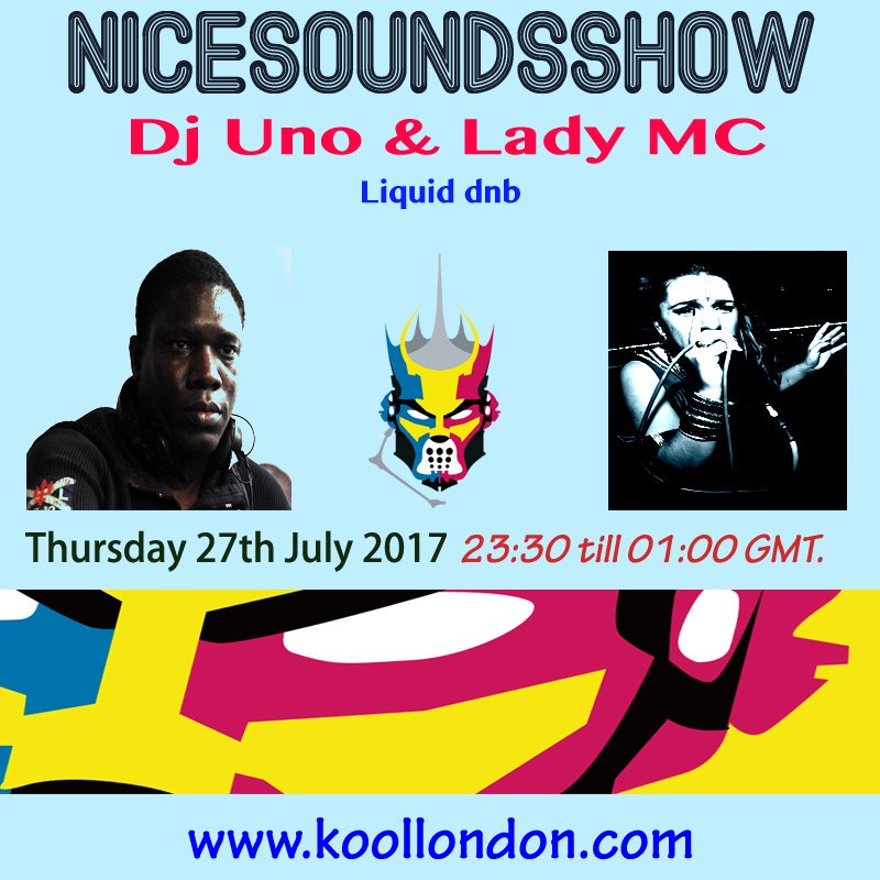 LIVE NOW #NiceSoundsShow with <a href="/djuno/">Dj Uno [Kool London]</a> &amp; Special Guest @LadyEmceeon koollondon.com  @koollondon Plz Retweet