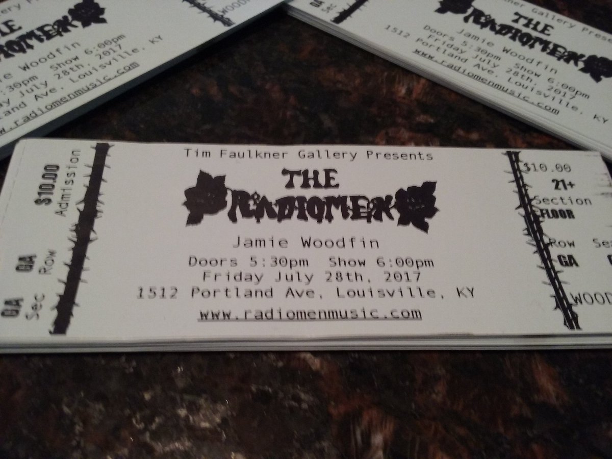 Join me Friday, July 28th <a href="/502tfg/">Tim Faulkner Gallery</a> in Louisville, Kentucky. I'll be playing from 6 - 6:30 pm and hanging out to see @radiomenmusic rip it up.