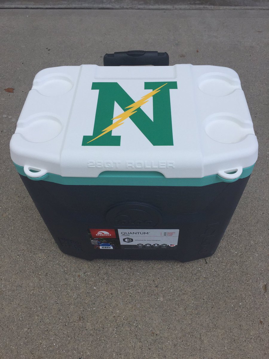 BoltsBoysGolf's tweet photo. Our cooler is "cooler" than yours! #BoltUp #DecalTime #HydrationStation https://t.co/2vlfssKMeo
