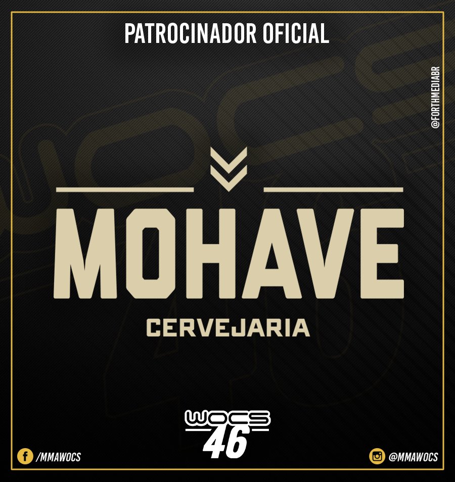mmawocs's tweet photo. A Cervejaria Mohave está presente em mais de 100 estabelecimentos no Brasil! Além disso, vem apoiando o MMA Nacional atráves do #WOCS46! https://t.co/AENjUwxOGg