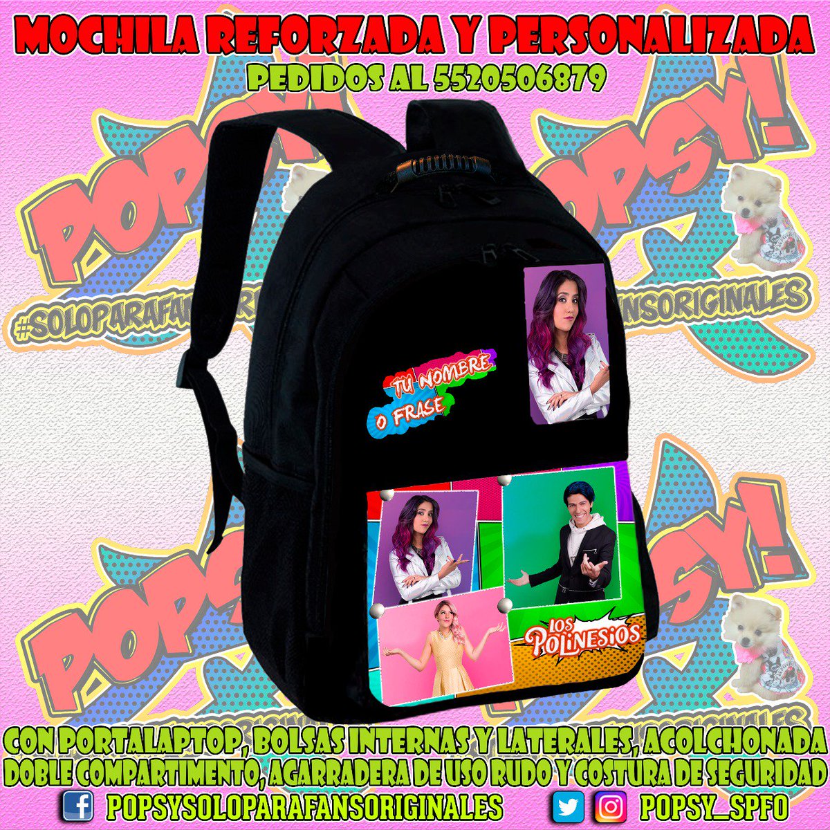 blackyooniee's tweet photo. REGRESA A CLASES CON TU PROPIO ESTILO😎
#MOCHILA #LOSPOLINESIOS #PERSONALIZADA #REFORZADA #SPFO - Diseño exclusivo. https://t.co/pP7CbKlpwJ