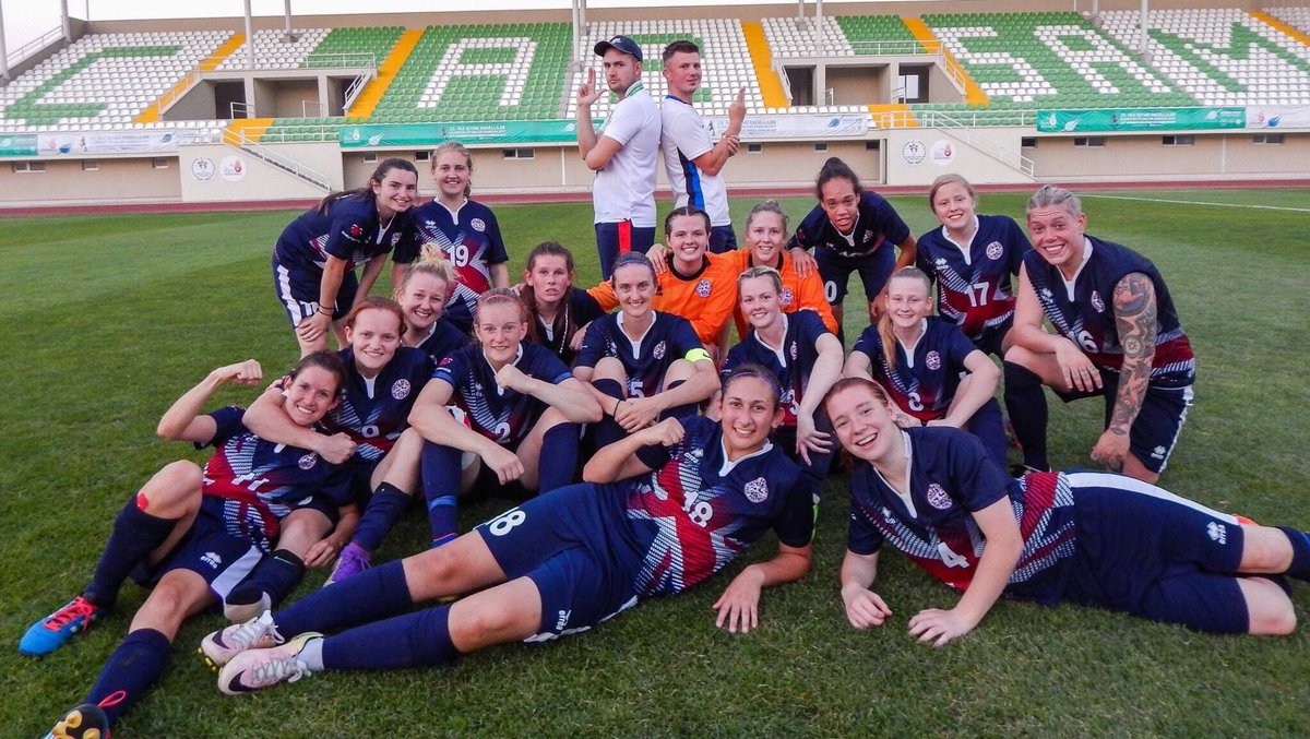 DeaflympicsGB's tweet photo. Women's football team trying to secure the bronze 🥉 against Brazil 🇧🇷 tomorrow at 18:00 GMT 

#OneTeam 🇬🇧 https://t.co/JTbE0gEx3o