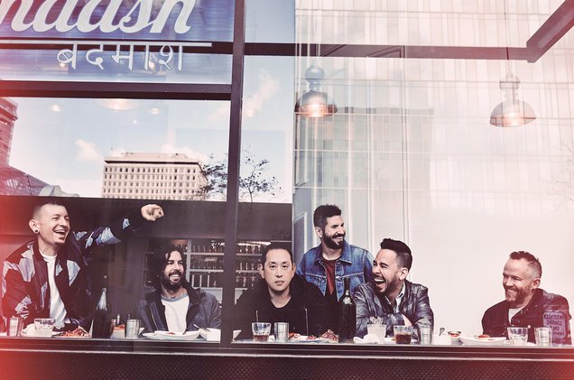 billboard's tweet photo. From "In the End" to "Talking to Myself," Linkin Park storms the Hot Rock Songs chart https://t.co/fmBT63AxVW https://t.co/9xK2Q2Jd3Z