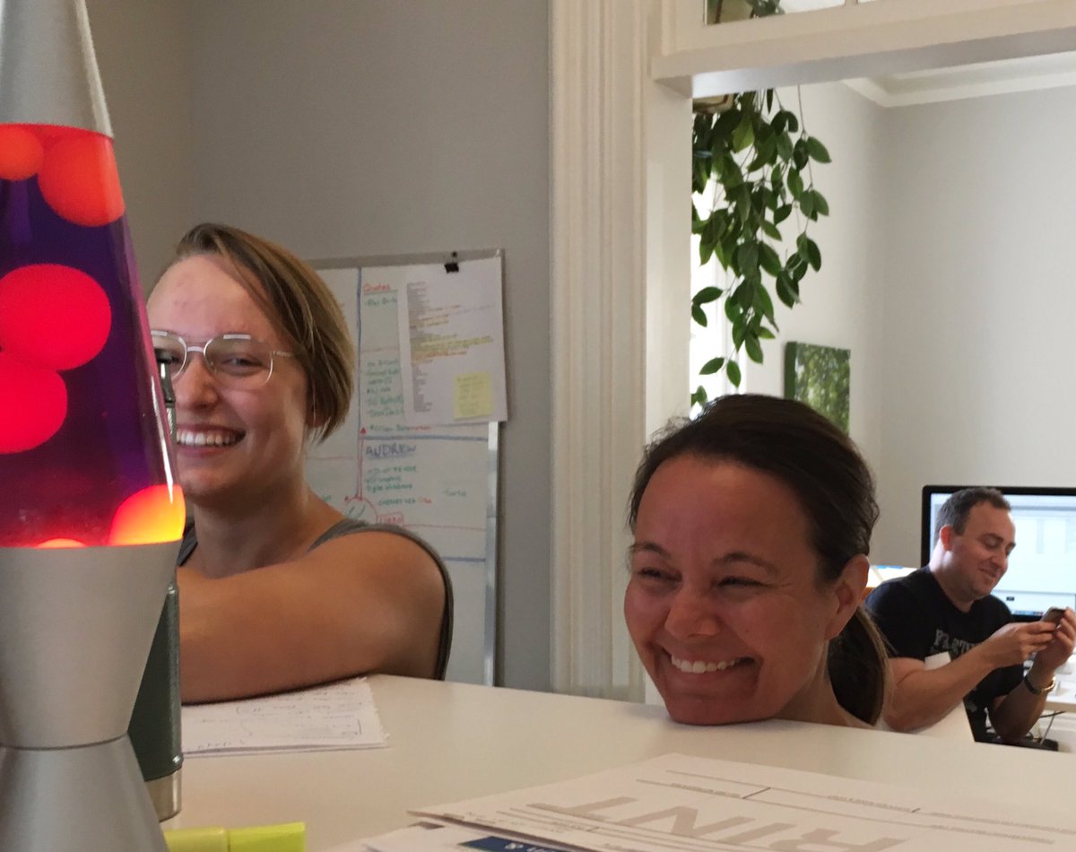 studioptbocre8v's tweet photo. This is what happens when you test the height of your stand-up desk & it's almost taller than you! #designteam #webdesign #shortisbeautiful https://t.co/KOocIC4iYj