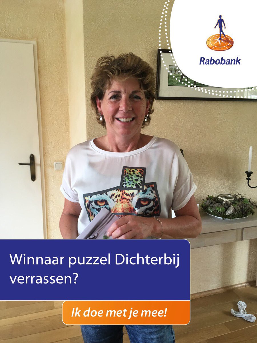 Namens @RaboPML dinercheque mogen overhandigen aan de gelukkige winnaar!