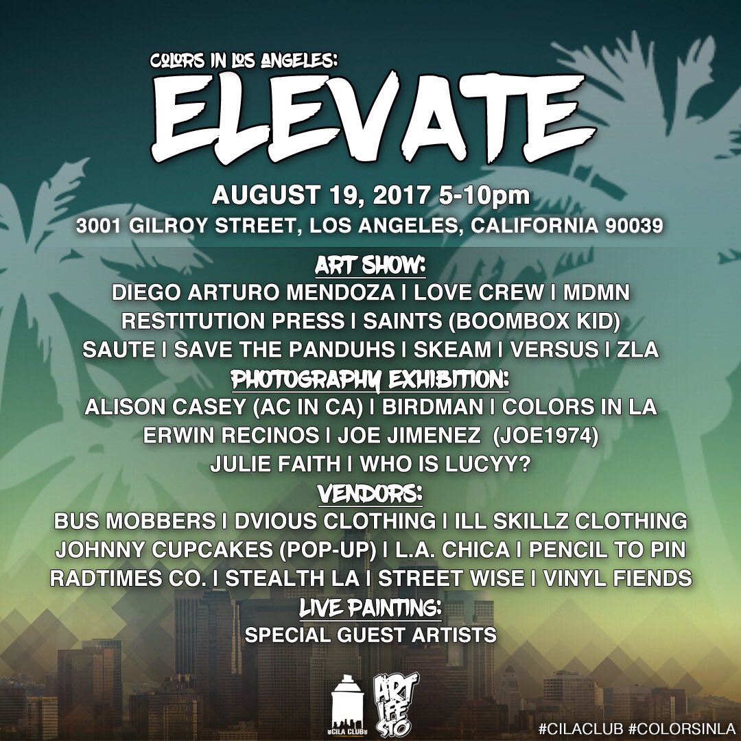 mydaymakerapp's tweet photo. Let's do it! Save the date #cilaclub https://t.co/NXnjoB9Qzb via #colorsinla #LAart #daymakeit