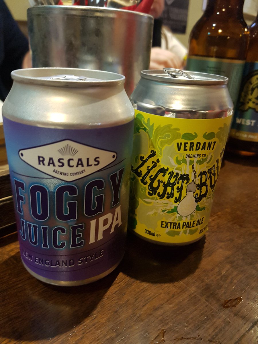 Geterbrewed's tweet photo. @hillstownbeer @kiwisbrewbar @LacadaBrew Thanks for looking after us Kris, great can selection going on in the bar too
@VerdantBrew @RascalsBrewing 
#yearofthecan #portrush https://t.co/C8GYo1NCPv
