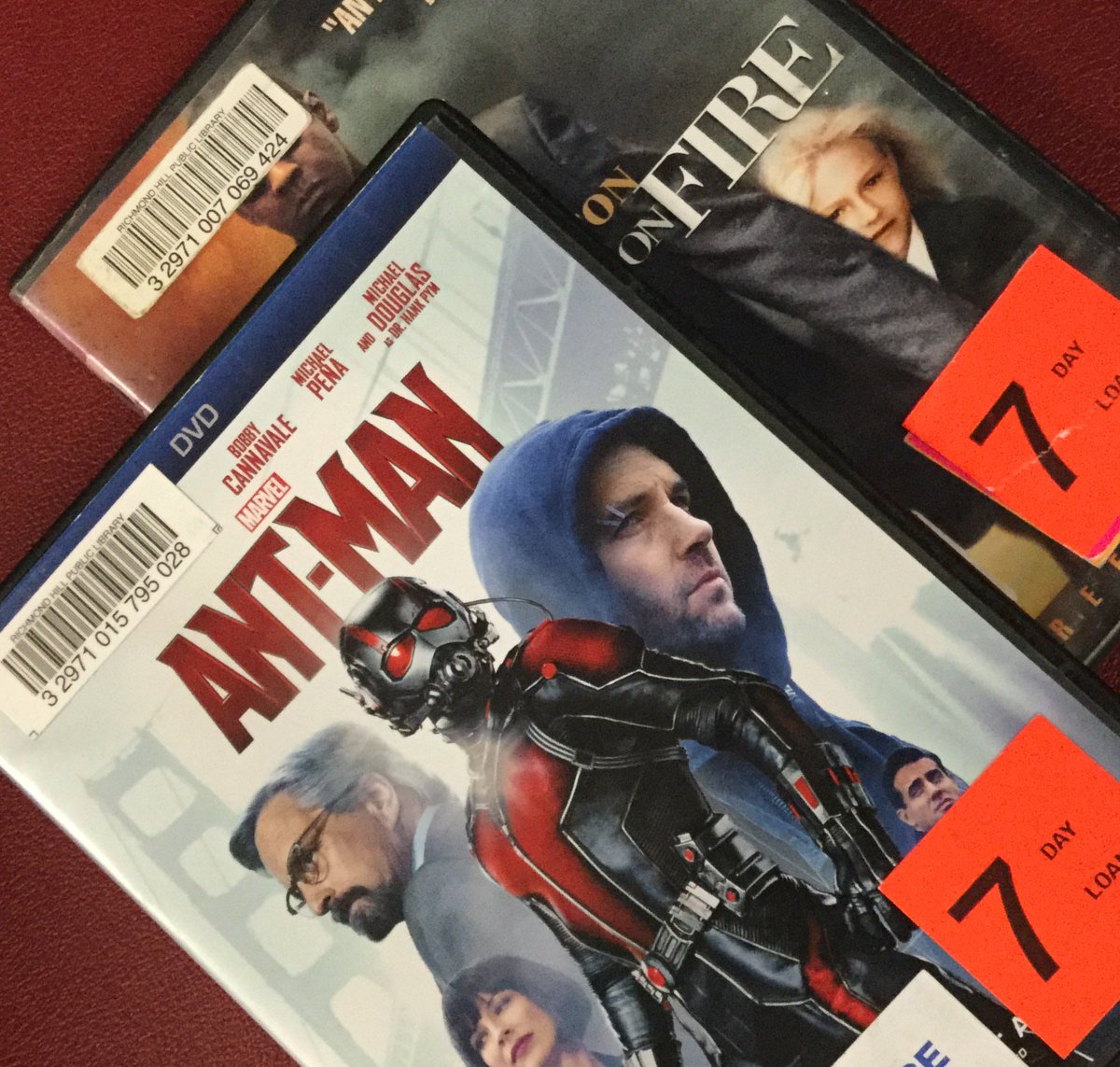 RichmondHillPL's tweet photo. #TitleToTitle Ant-Man on Fire 🔥 Someone get a fire extinguisher! What titles would you smash together to make something new? https://t.co/osgZOSQpfN