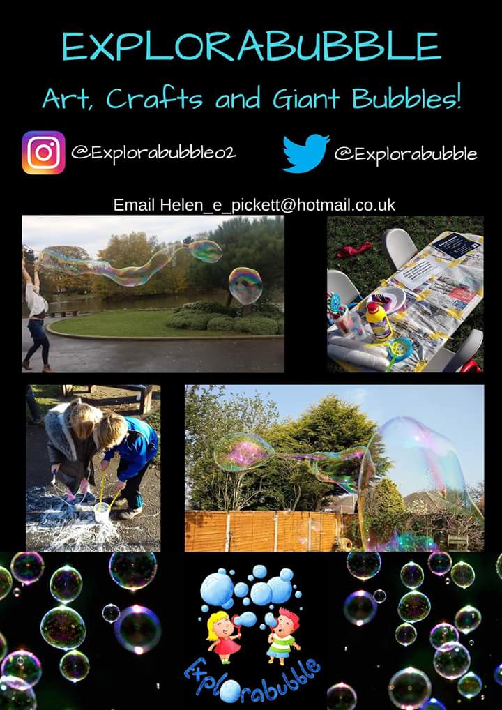Very happy with our new poster and logo! so excited for tomorrow's #explorabubble session! #sharethebubblelove