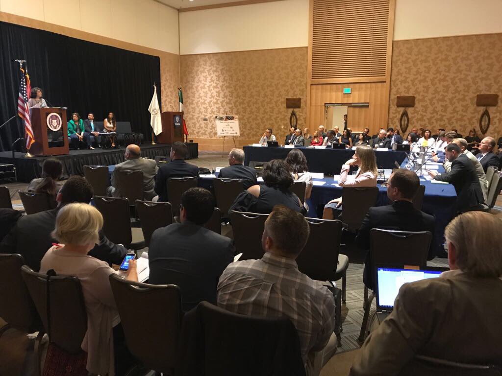 MarioCLpez's tweet photo. #USMX #BorderMayors hosted by @Kevin_Faulconer & @ALCDETI @EAnthonyWayne @MexicoInstitute @MUSEIC_USMX @USMEXUCSD @SDChamber @CALIBAJA https://t.co/1kZOOErBHj
