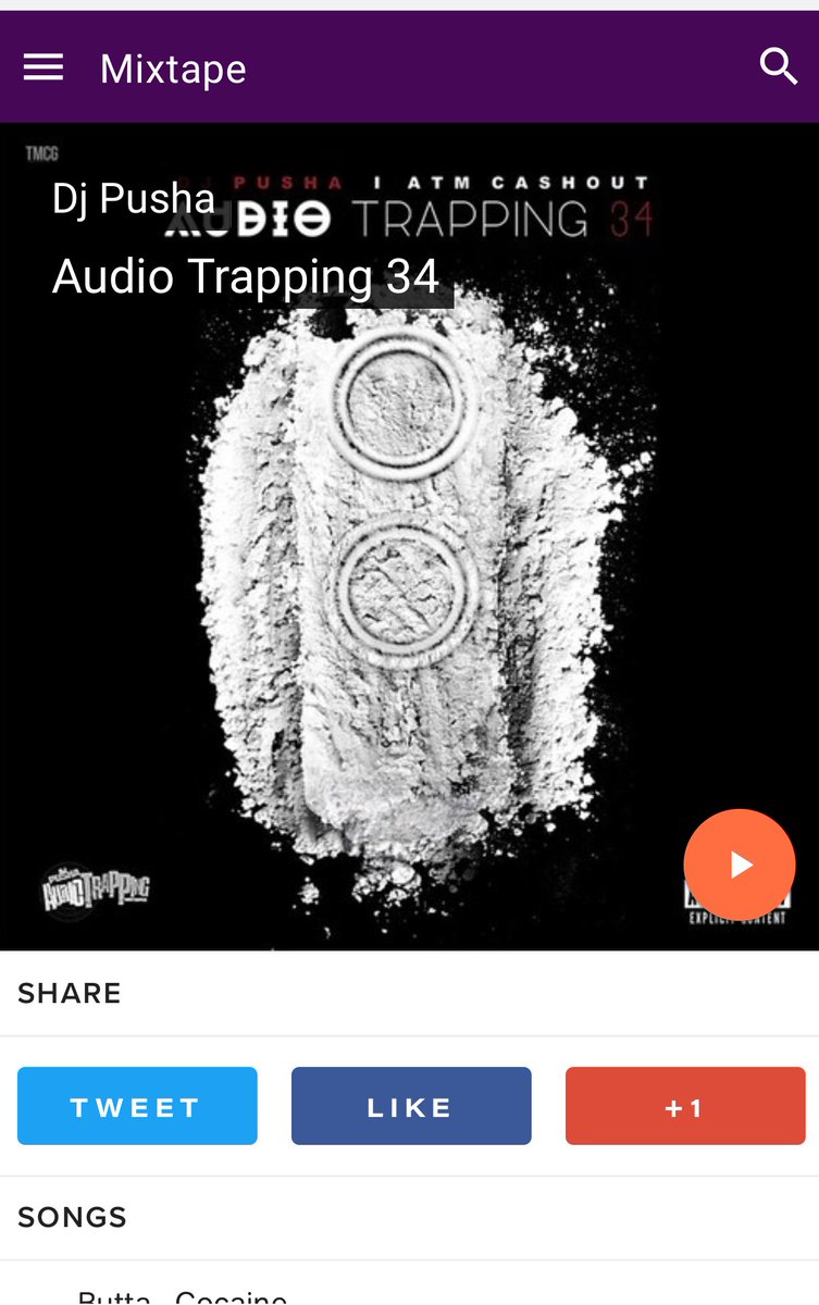 GraceVee87's tweet photo. #audiotrapping34 now available on #spinrilla my pre-release of my new single #moveinsilence is #12 #timeisofthessence @DjPusha https://t.co/wWsbtkZO4x