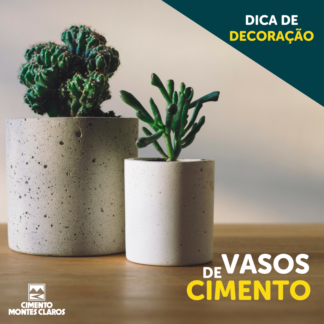 Que tal construir seu próprio vaso de cimento? Use copinhos descartáveis como forma. 😉🏘 #CimentoMontesClaros #CimentoMOC  #Decoração #DIY