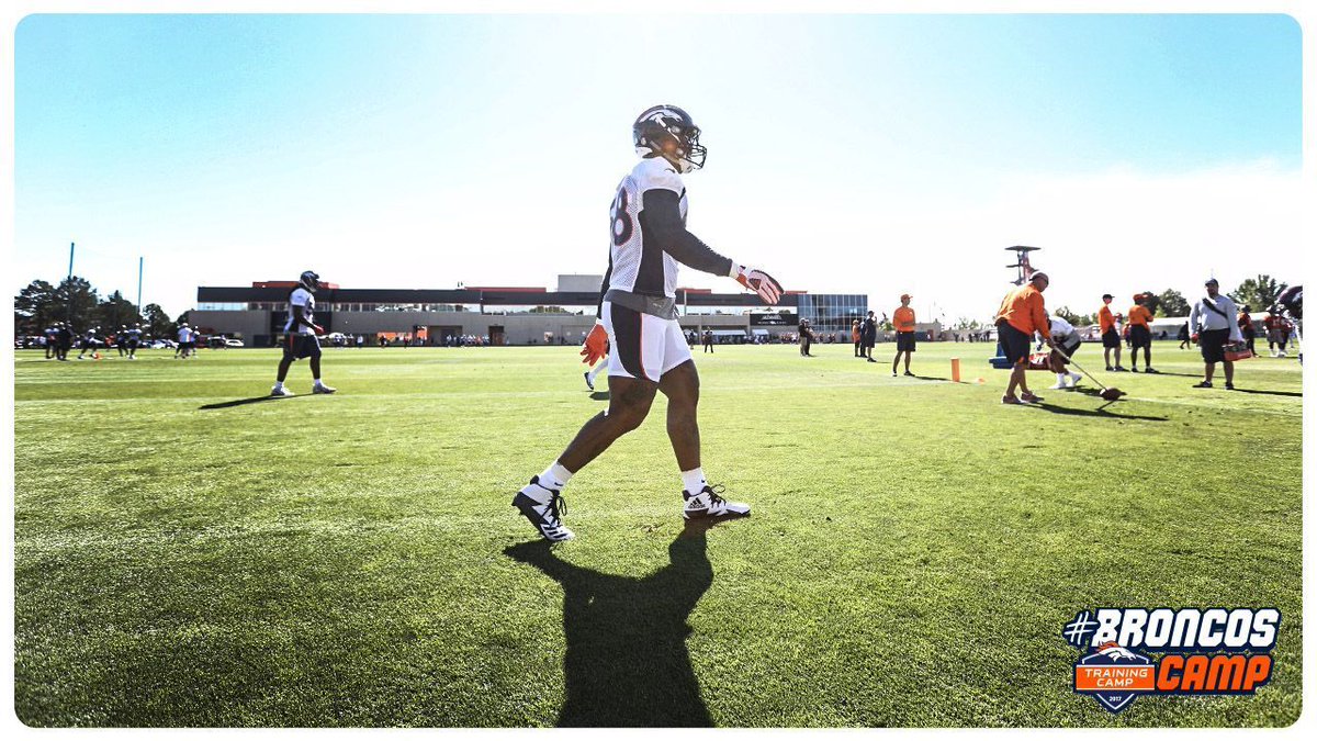 Broncos's tweet photo. .@vonmiller always looms large.

#BroncosCamp https://t.co/1F1tOgFdYP