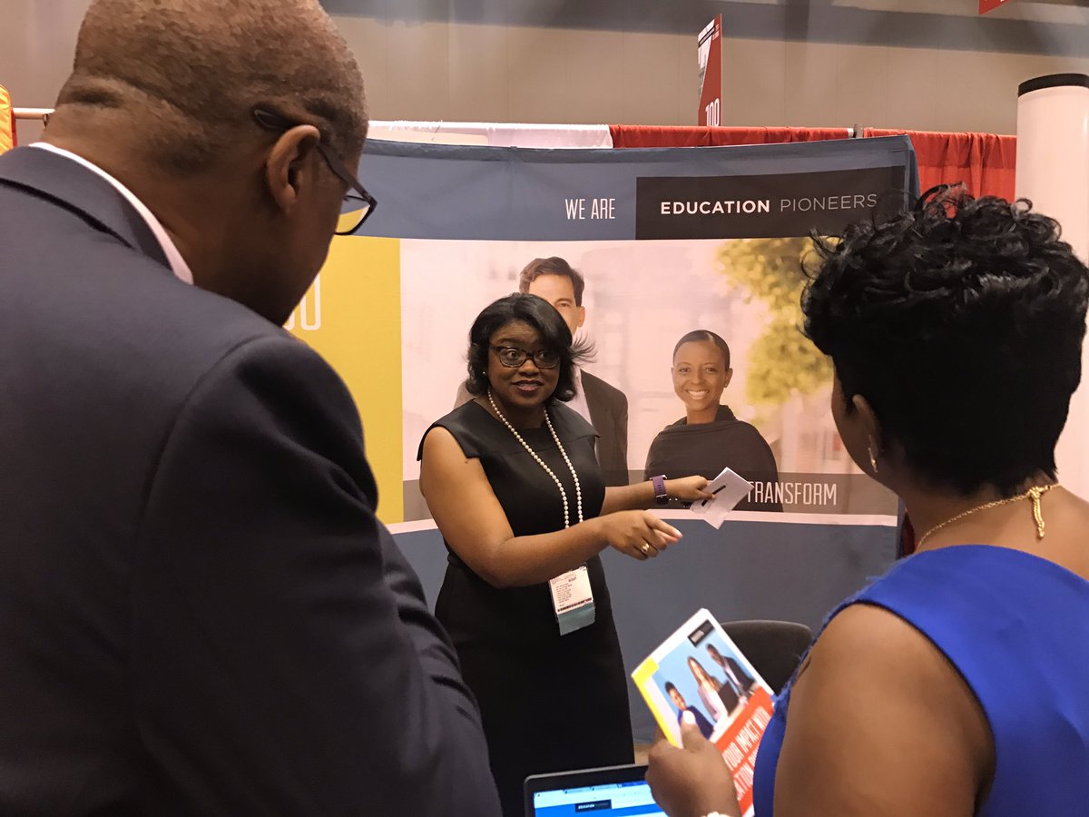 geraldfanion's tweet photo. EP alumna @KimberlinButler stopped by the @edpioneers booth to share her experience as a fellow at the @NatUrbanLeague conference https://t.co/feBETPEcPd