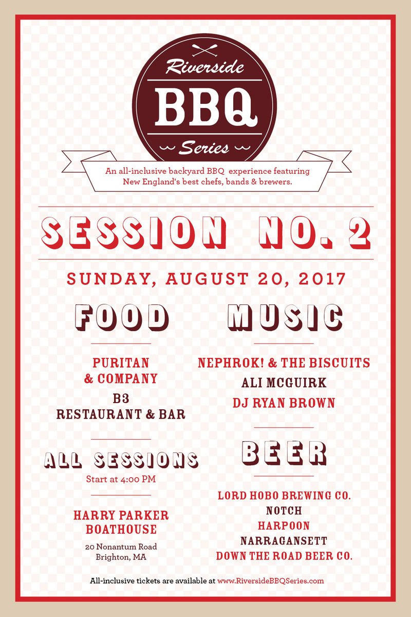 Session #2 is Aug 20 w/ food from <a href="/PuritanCo/">Puritan & Company</a> &amp; B3 Restaurant - All inclusive tickets are on <a href="/eventbrite/">Eventbrite</a> bit.ly/2uCCLmk