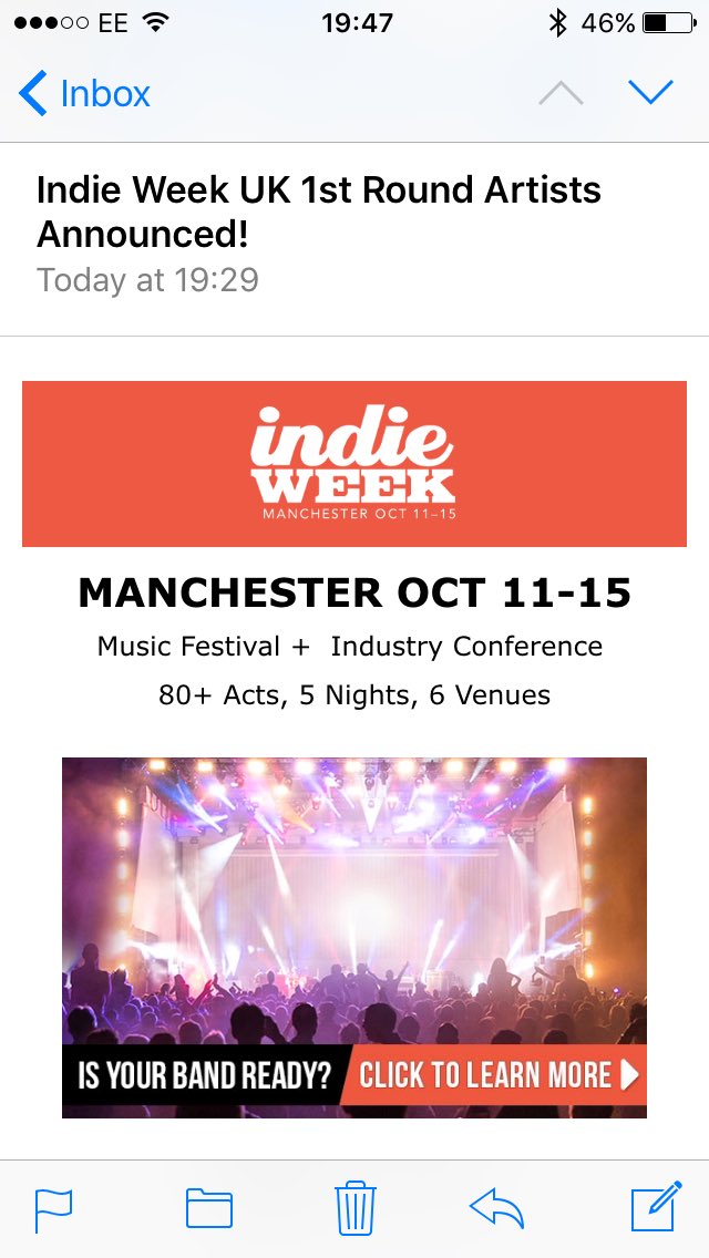 We have been added to this 😃😃 dam excited #music <a href="/indieweek/">INDIE WEEK</a> #GoGoPowerRangers