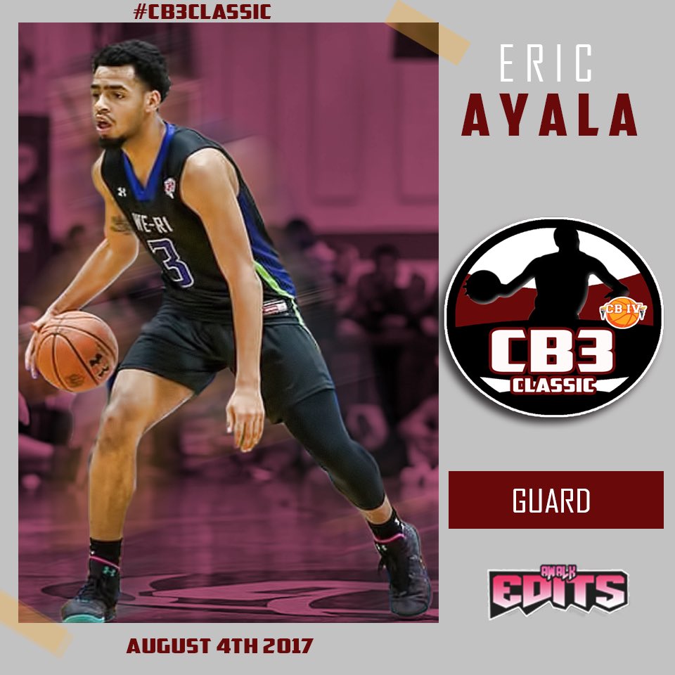 CB3Classic's tweet image. Eric Ayala will play in the #CecilsWorldClassic Rising Stars game Friday August 4th @ 6pm...Get your tickets ASAP!!!