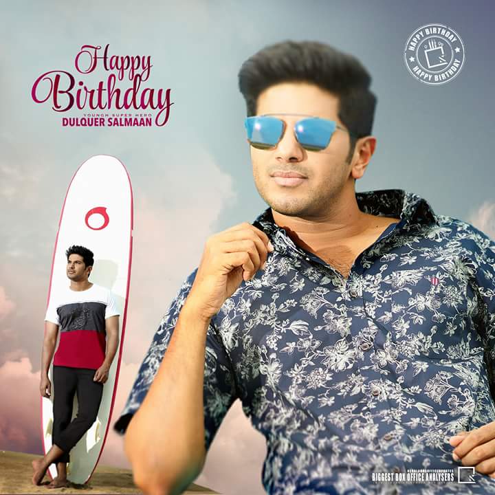 Happy birthday young super hero dulquer salmaan my kunjika I love you 