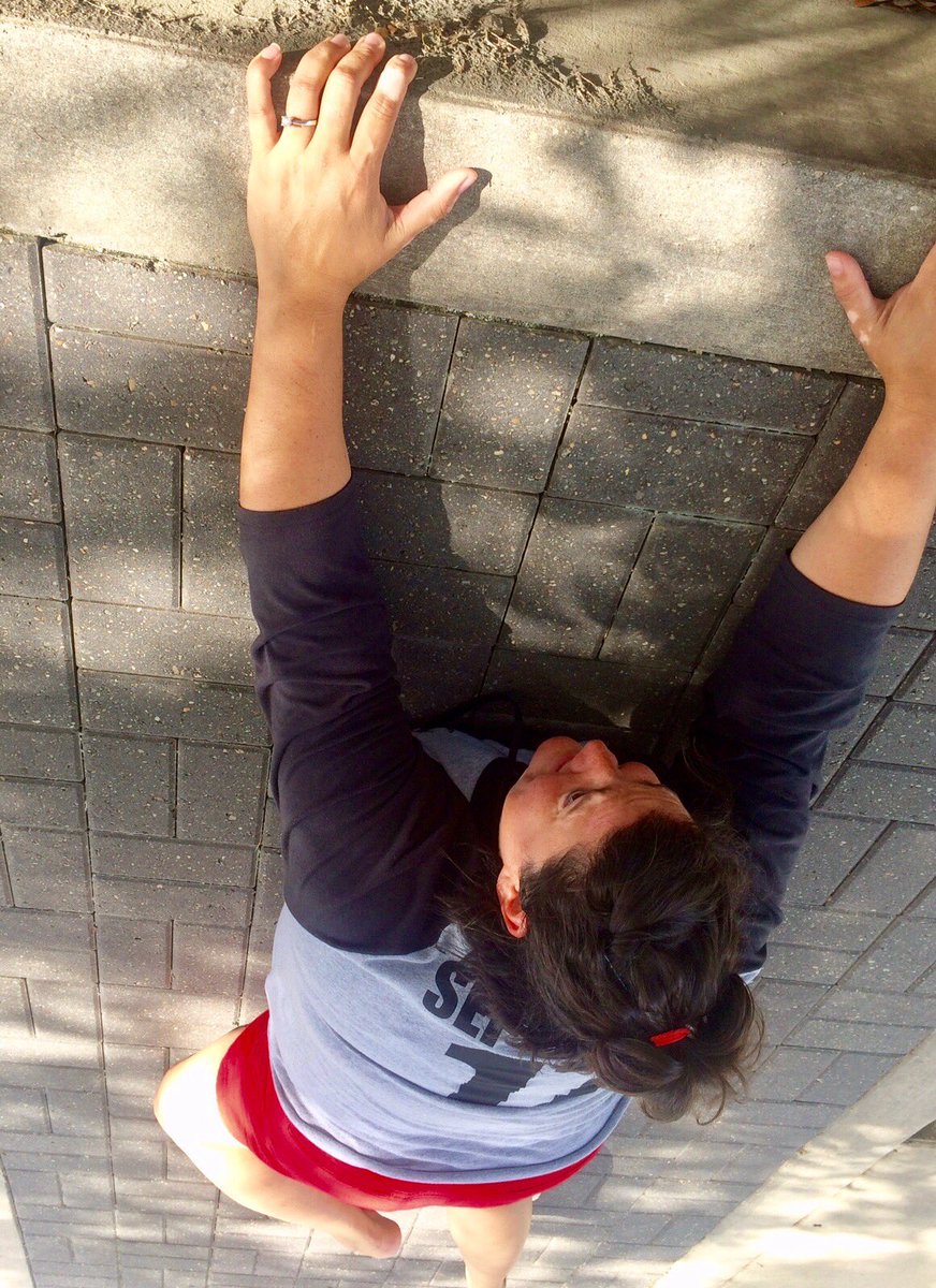 Hanging in there at YB camp. Photo Cred-Makenna #forcedperspective