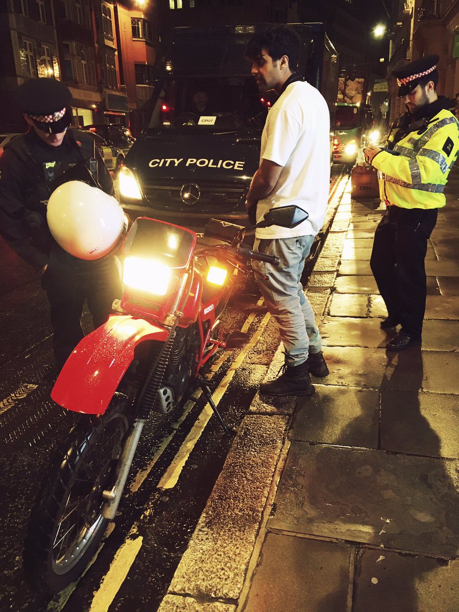 CityPolice's tweet photo. City TSG officers out tonight patrolling the Sq Mile and stopping vehicles that seem out of place. Look out for us.
#opmass https://t.co/N2Nl13e4oi
