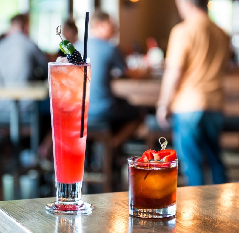 Quench your summer thirst at Gulp on Thirsty Thursday!! $6 craft cocktails ALL day 😊 #thirstythursday #cocktails #gulp #thursday