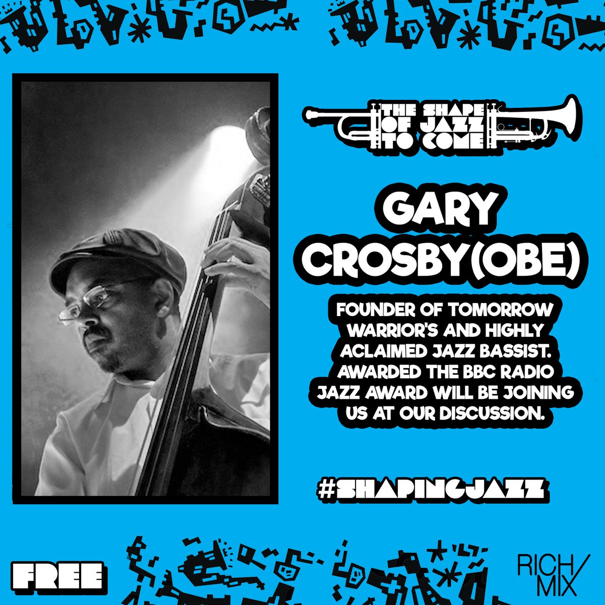 Gary will be with us tomorrow. Discusssing his route into Jazz and <a href="/Tom_Warriors/">Tomorrow's Warriors</a>