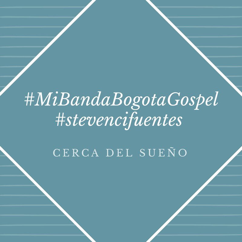 AngelaMgc8's tweet photo. #DolceWeekend tomándome un café y apoyando a #StevenCifuentes para que participe en #MiBandaBogotáGospel https://t.co/3nDqFTZ2Nr