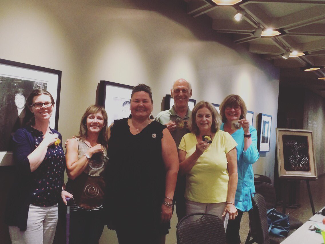 Inuk360's tweet photo. With my students @ 1 of my caribou hair tufting workshops with #CanadaScene, at The National Art Centre in YOW. 

#LetsTuftOtfawa #yow #inuk https://t.co/hs7FuBfd9E