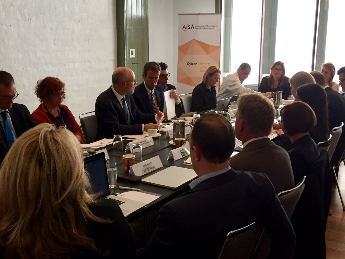 Today's #CyberSecurity roundtable discussing with industry ways to address the national cyber skills gap