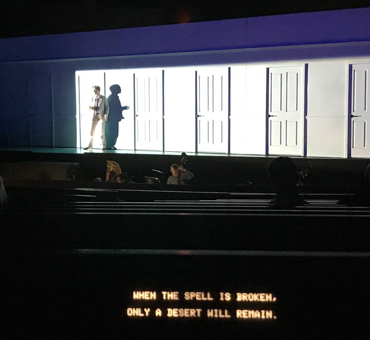 santafeopera's tweet photo. "When the spell is broken, only a desert will remain.” Wait, we DON’T want that! #breakingspells #causingproblems #sfoAlcina #sfoInstmeet https://t.co/q3mgEtsNG7