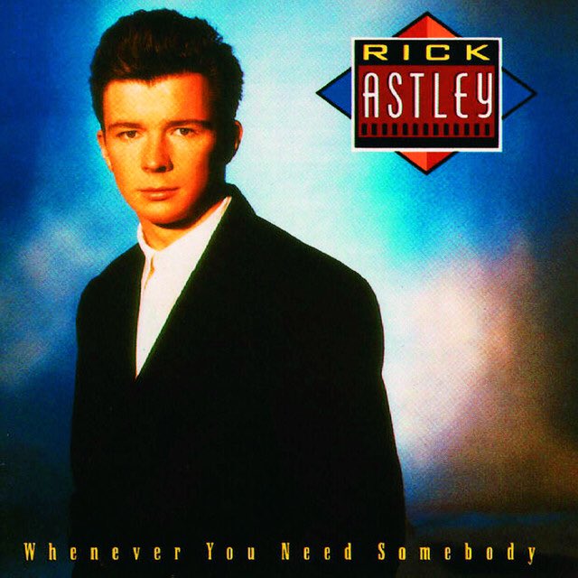 Released #otd in 1987: Rick Astley's Never Gonna Give You Up