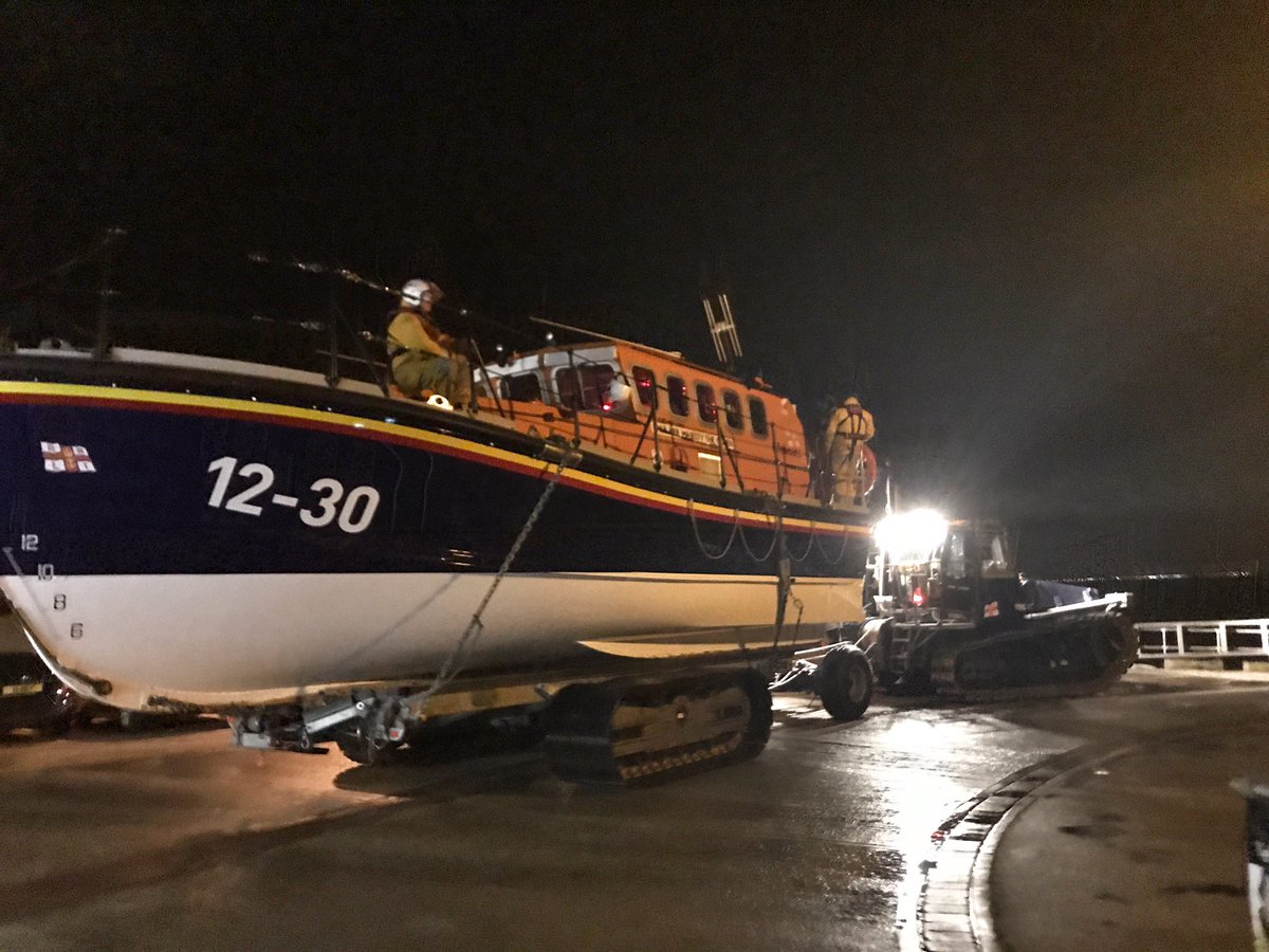 LythamRNLI's tweet photo. *UPDATE* Both of our @RNLI lifeboats are re-launching this morning to complete yesterday's shout https://t.co/ARnSk204pj