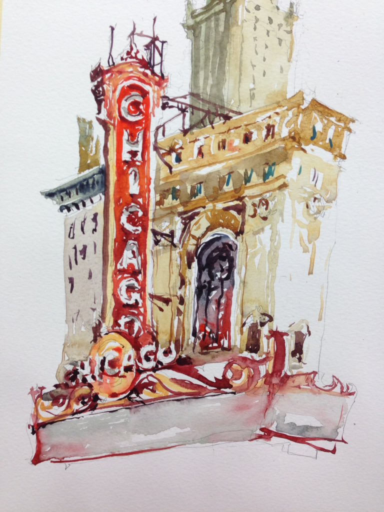 twitaro's tweet photo. This mornings pre-workshop sketching a #uskchicago2017 https://t.co/qz00EoY9NT