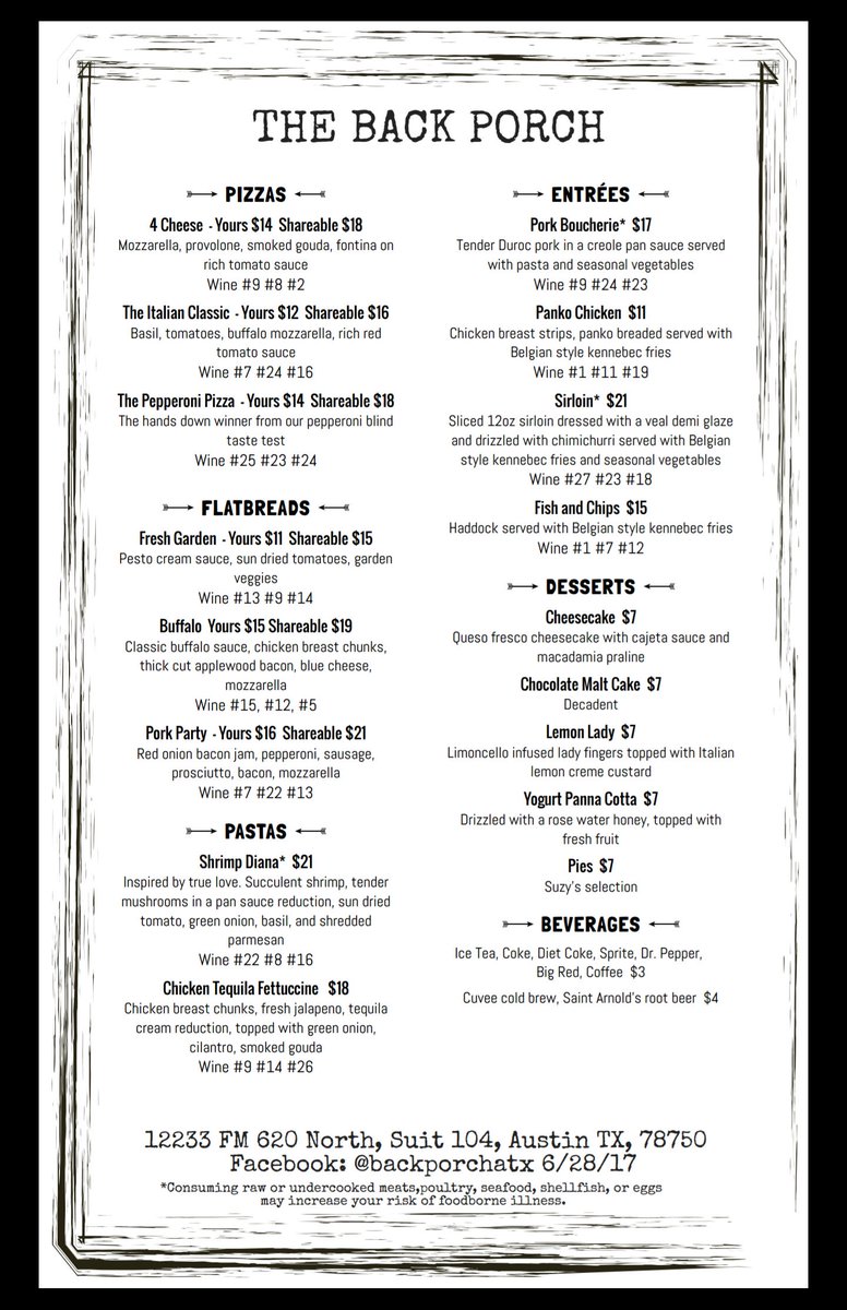 PrimeTime_Cheer's tweet photo. Check out the newest scratch kitchen in Austin. The Back Porch off 620. https://t.co/IOxiWM3koq