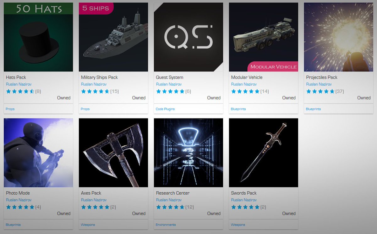 Don't miss your chance to get good discounts on all my projects
You can find them here: unrealengine.com/marketplace/pr…
#UE4 #gamedev <a href="/UEMarketplace/">UE4 Marketplace</a>