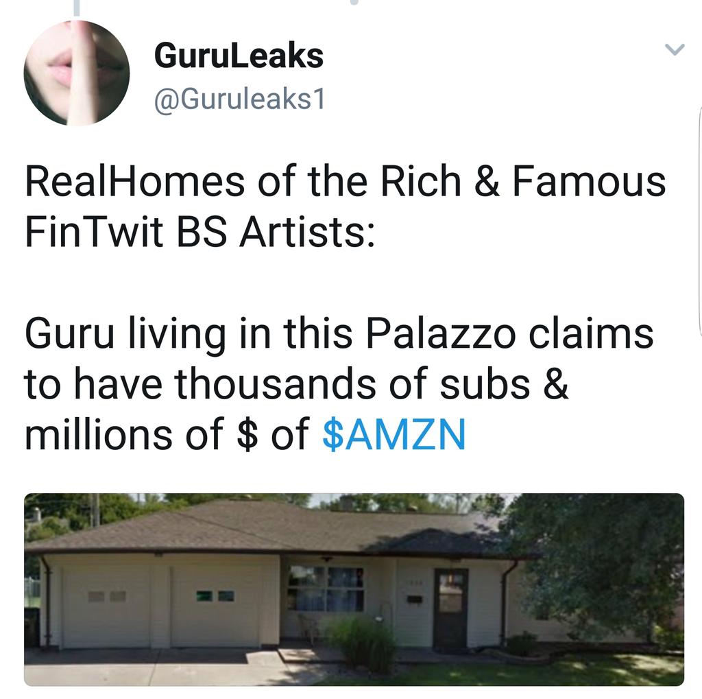 MrMiyagiCharts's tweet photo. @Guruleaks1 @Ascend_Trading All while living in a $150k (if that) pallazo. #CatFishTrading #DontGetDuped https://t.co/6kM2NIj2Gr