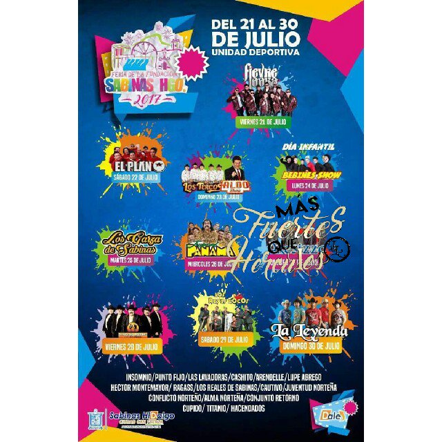 Yamanylopeez's tweet photo. No te pierdas este Domingo 30 de Julio @grupolaleyenda en la feria de la fundación Sabinas Hidalgo, NL
#MasFuerteSQueHercules https://t.co/dlR6ESECWP