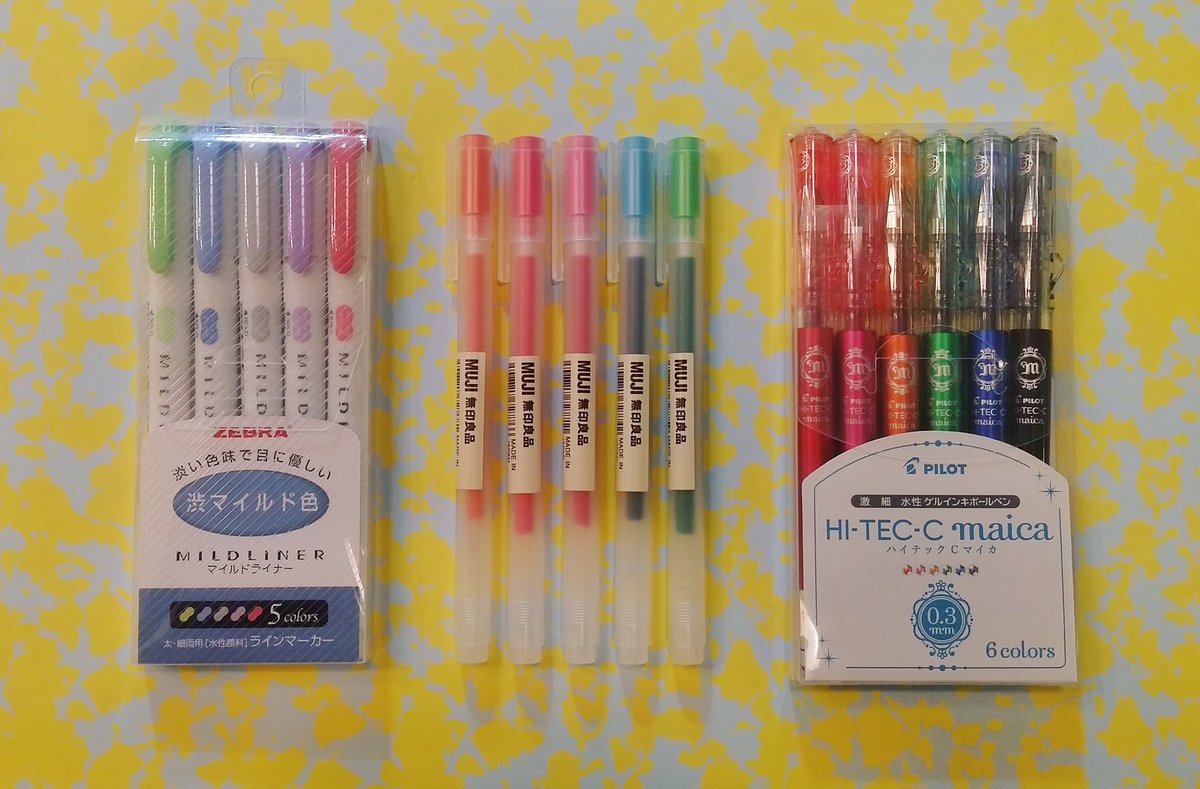 crafteveryday's tweet photo. Check out the full selection of super snazzy japanese pens and highlighters in shop @rivermrkt 
#mildliner #mujipens #pilot #japan #newwest https://t.co/otgUB7mIab