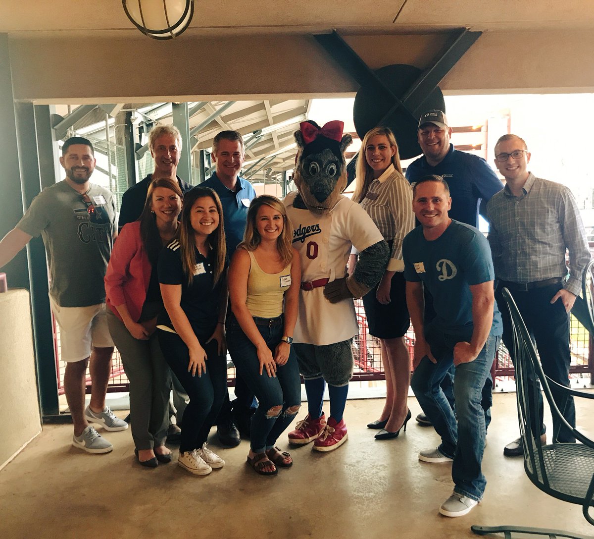 BATTER UP! We're having a great time with #UCOMBA Alumni and Friends at the <a href="/okc_dodgers/">Oklahoma City Dodgers</a> game with Brooklyn herself!