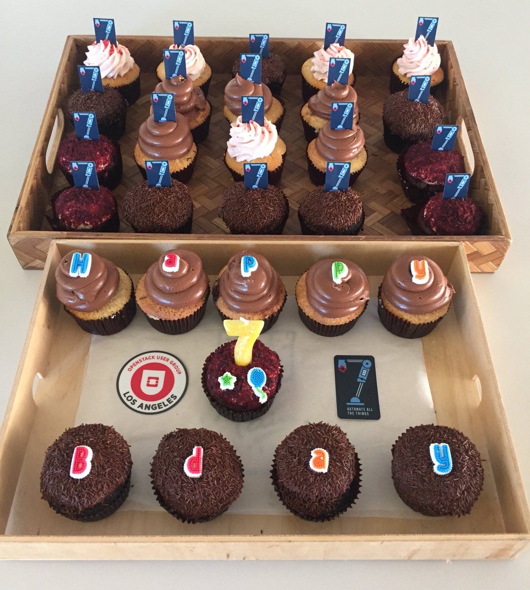 OpenStack_LA's tweet image. Happy 7th birthday #OpenStack from @OpenStack_LA! Take that, @sfbayopenstack. 🎂🍾🎉 #OpenStack7BDay